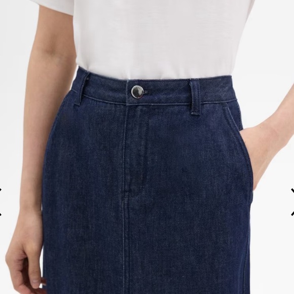 Theory Maxi Denim Skirt NWT - Picture 2 of 10